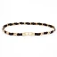 Moderne / Mode Noire de retour Ceinture 2020 Métal Rayé Boucle Cocktail Soirée Accessorize