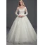 Luxe Ivoire Robe De Mariée 2020 Princesse U-Cou Manches Longues Brodé Fleur Appliques Dos Nu Perlage Chapel Train Mariage
