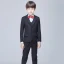 Modest / Simple Black Long Sleeve Boys Wedding Suits 2017
