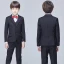 Modest / Simple Black Long Sleeve Boys Wedding Suits 2017