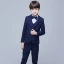 Modest / Simple Navy Blue Long Sleeve Boys Wedding Suits 2017