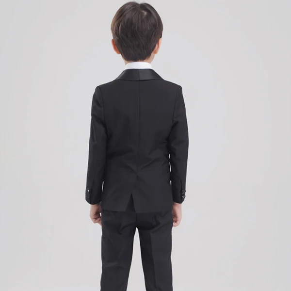 Simple Blanche Manches Longues Boys Wedding Suits 2017