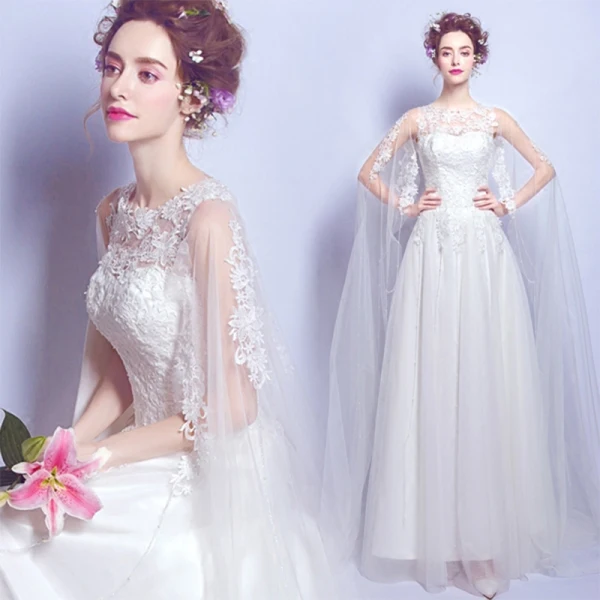 Chic / Belle Église Robe De Mariée 2017 En Dentelle Appliques Dos Nu Encolure Dégagée Sans Manches Chapel Train Blanche Princesse