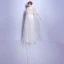 Chic / Belle Église Robe De Mariée 2017 En Dentelle Appliques Dos Nu Encolure Dégagée Sans Manches Chapel Train Blanche Princesse