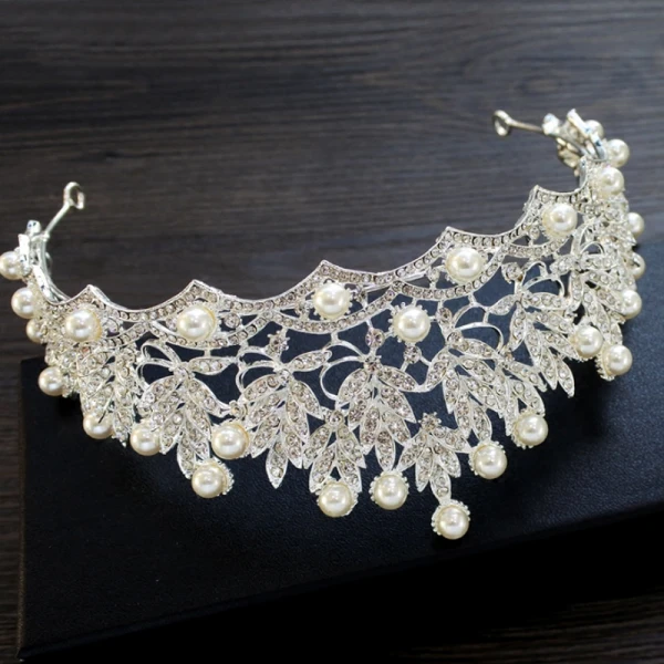 Bijoux Mariage 2017 Argenté Cristal Métal Tiare Chic / Belle
