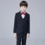 Modest / Simple Black Checked Long Sleeve Boys Wedding Suits 2017