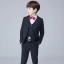 Modest / Simple Black Checked Long Sleeve Boys Wedding Suits 2017