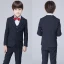 Modest / Simple Black Checked Long Sleeve Boys Wedding Suits 2017