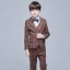 Proste / Simple Pomarańczowy W paski Długie Rękawy Boys Wedding Suits 2017