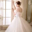 Discount Ivory Wedding Dresses 2018 Ball Gown Off-The-Shoulder Short Sleeve Backless Appliques Lace Ruffle Floor-Length / Long