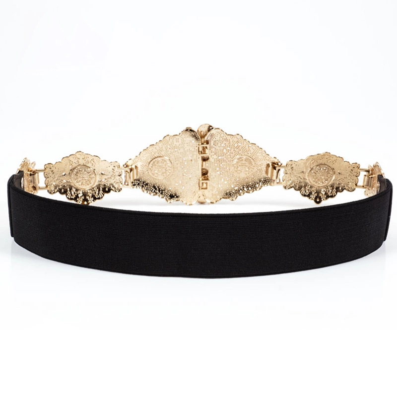 Luxury Gorgeous Gold Prom Belt 2020 Metal Handmade Black Evening Party  Accessories