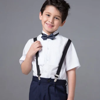 Modest Simple Boys Wedding Suits 2017 White Short Sleeve