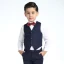 Stylowe / Modne Ślub Boys Wedding Suits 2017 Czarne Długie Rękawy
