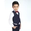 Stylowe / Modne Ślub Boys Wedding Suits 2017 Czarne Długie Rękawy