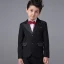 Modest / Simple Boys Wedding Suits Long Sleeve Black 2017