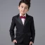 Modest / Simple Boys Wedding Suits Long Sleeve Black 2017