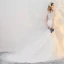 2 Pièces Plage Robe De Mariée 2017 Blanche Trompette / Sirène Cathedral Train Encolure Carrée Sans Manches En Dentelle Appliques