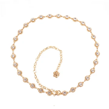 Fantastisk Charmig Guld Bal Bälten 2020 Metall Beading Rhinestone Hemkomst Afton Tillbehör