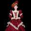 Vintage / Retro Medieval Red Ball Gown Prom Dresses 2021 Square Neckline Long Sleeve Zipper Up Floor-Length / Long Striped Beading Crystal Rhinestone Lace Satin Cosplay Prom Formal Dresses