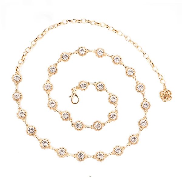 Stunning Charming Gold Prom Belt 2020 Metal Beading Rhinestone Homecoming Evening Party Accessories
