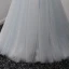 Élégant Robe De Ceremonie 2017 Robe De Soirée Bleu Ciel Gris Train De Balayage Princesse Volants en Cascade Encolure Dégagée Manches Courtes Dos Nu Ceinture Perlage Cristal Paillettes Perle