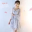 Modern / Fashion Wedding Party Dresses 2017 Wedding Bridesmaid Dresses Silver Short A-Line / Princess V-Neck Backless 1/2 Sleeves Glitter Appliques Flower