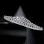 Eleganckie Srebrny Rhinestone Ślub Tiara 2022 Ozdoby Do Włosów Ślubne Cyrkon Stop
