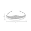 Eleganckie Srebrny Rhinestone Ślub Tiara 2022 Ozdoby Do Włosów Ślubne Cyrkon Stop