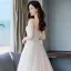 Élégant Champagne Robe De Mariée 2018 Princesse Perlage En Dentelle Fleur Paillettes Bretelles Spaghetti Dos Nu Sans Manches Longue Mariage