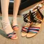 Bohemia Black Summer Street Wear Beach Flat Womens Sandals 2021 X-Strap Open / Peep Toe Sandals
