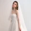 Chic / Beautiful Ivory Wedding Dresses 2018 A-Line / Princess Lace Flower Appliques Beading Crystal Strapless Backless Sleeveless Cathedral Train Wedding