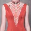 Luxury / Gorgeous Orange Evening Dresses  2018 Trumpet / Mermaid Beading Crystal Pearl High Neck Backless Sleeveless Sweep Train Formal Dresses