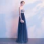 Scintillantes Bleu Marine Ciel étoilé Robe De Soirée 2017 Princesse Glitter Faux Diamant Bustier Dos Nu Sans Manches Longue Robe De Ceremonie