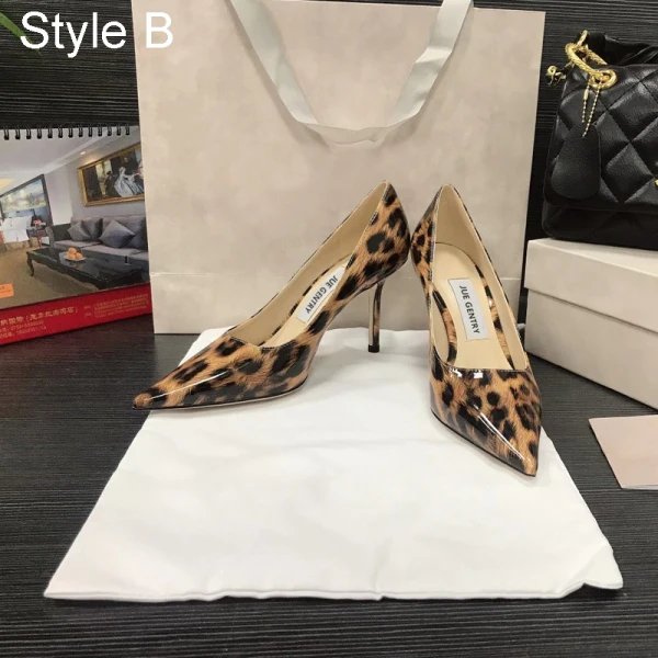 Mode Beige Soirée Cuir Verni Escarpins 2021 Cuir 8 cm Talons Aiguilles À Bout Pointu Escarpins Talons Hauts
