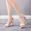 Charmant Schöne Weiß Perle Brautschuhe 2021 Knöchelriemen 7 cm Thick Heels Peeptoes Hochzeit Sandaletten Hochhackige