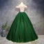Chic / Beautiful Prom Dresses 2018 Ball Gown Appliques Pearl Off-The-Shoulder Backless Sleeveless Floor-Length / Long Formal Dresses