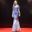Sparkly Evening Dresses  2018 Trumpet / Mermaid Sequins Sash V-Neck 1/2 Sleeves Floor-Length / Long Formal Dresses