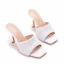 Chic / Beautiful White Cocktail Party Pearl Rhinestone Womens Sandals 2021 9 cm Stiletto Heels Open / Peep Toe Sandals