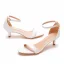 Modest / Simple White Street Wear Womens Sandals 2021 Ankle Strap 5 cm Stiletto Heels Open / Peep Toe Sandals High Heels
