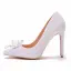 Charming Ivory Pearl Crystal Wedding Shoes 2021 11 cm Stiletto Heels Pointed Toe Wedding Pumps High Heels