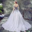 Elegant Lavender Prom Dresses 2018 Ball Gown Appliques Bow Off-The-Shoulder Backless Sleeveless Court Train Formal Dresses