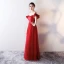 Chic / Beautiful Evening Dresses  2018 A-Line / Princess Off-The-Shoulder Backless Sleeveless Floor-Length / Long Formal Dresses