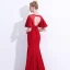 Chic / Beautiful Red Evening Dresses  2018 Trumpet / Mermaid Lace Appliques Beading Scoop Neck Backless Short Sleeve Floor-Length / Long Formal Dresses