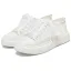 Stilig Elfenben Rosett Spets Blomma Bröllop Sneakers 2024 4 cm Platåskor Pande Zote Toe Brudskor