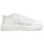 Mode Ivoire En Dentelle Fleur Appliques Faux Diamant Mariage Baskets 2024 4 cm Plateforme À Bout Rond Chaussure De Mariée