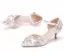 Sjarmerende Hvit Ball Damesko 2018 Spenne Rhinestone 5 cm Stiletthæler Spisse Høyhælte