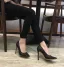 Schöne Nude Ball Pumps 2018 Strass Pailletten Leder 10 cm Stilettos Spitzschuh Pumps