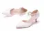 Chic / Beautiful White Wedding Shoes 2018 Pearl Rhinestone Tassel 5 cm Stiletto Heels Pointed Toe Wedding High Heels