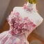 Sexy Blushing Pink Beading Pearl Sequins Appliques Short Party Dresses 2025 A-Line / Princess Strapless Sleeveless Backless Cocktail Party Evening Party Formal Dresses