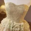 Sparkly Gold Beading Pearl Sequins Short Party Dresses 2025 A-Line / Princess Strapless Sleeveless Backless Cocktail Party Evening Party Formal Dresses
